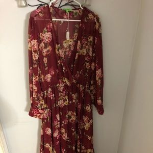 Burgundy Floral 3x Maxi Beautiful!!!